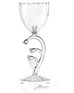 Botanica Weingläser mit Blumendetail (4er-Set) - Weiß
