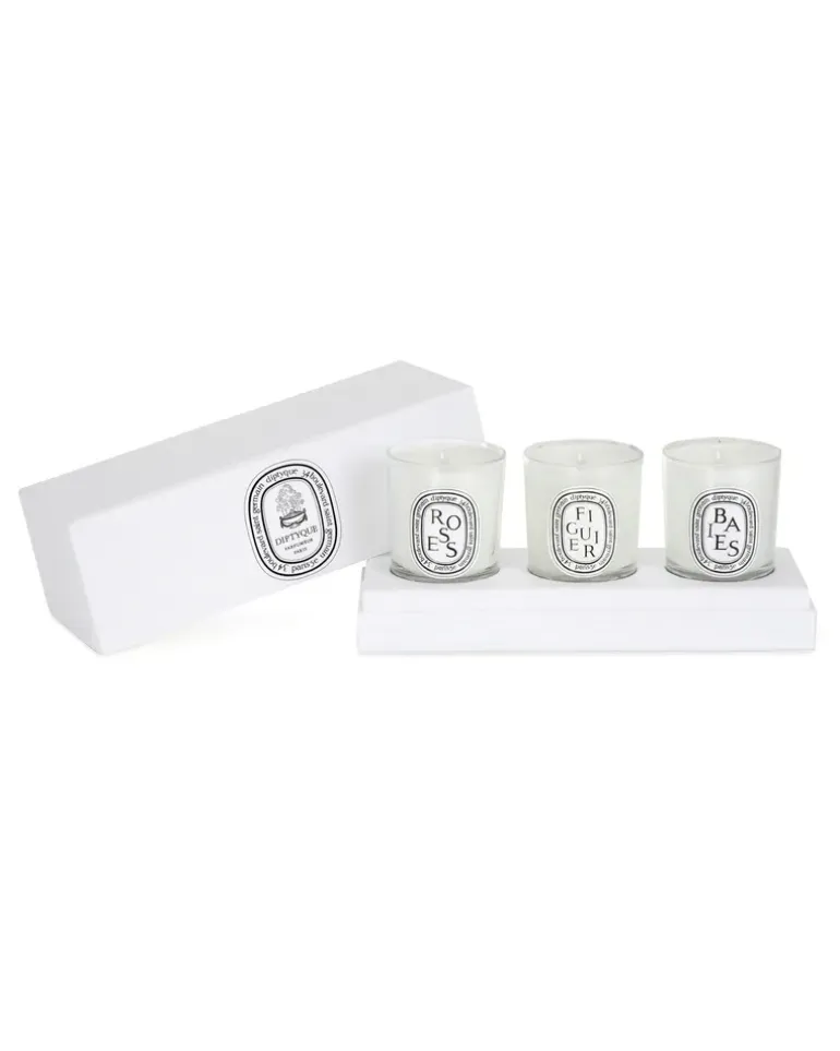 Box mit drei Mini-Duftkerzen Baies/Figuier/Roses 3 x 70 g