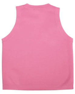 Boys' Righe Tank Top Pink Ribbed Knit Tops
