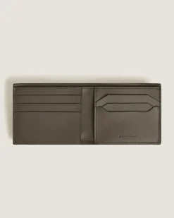 Brieftasche 6 cc aus Corteccia-Sfumato-Leder - Khaki - Leder - MB220274 - Brieftaschen