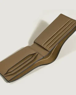 Brieftasche 6 cc aus Corteccia-Sfumato-Leder - Sandfarben - Leder - MB220275 - Brieftaschen
