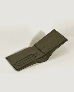 Brieftasche 6 cc aus Extreme Leder - Khaki | Schwarz - Leder - MB222466 - Brieftaschen