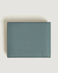 Brieftasche 6 cc aus Grain Leder - Frosted Blue - Leder - MB223015 - Brieftaschen