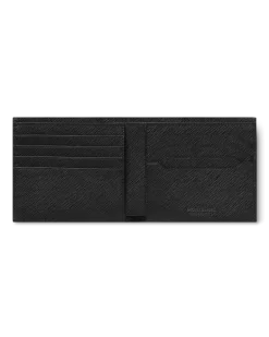 Brieftasche 8 cc aus hochwertigem Leder - Schwarz - Leder - MB130317 - Brieftaschen