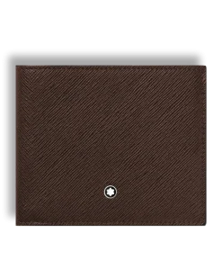 Brieftasche 8 cc aus Sartorial Leder - Ebony colour - Leder - MB223023 - Brieftaschen