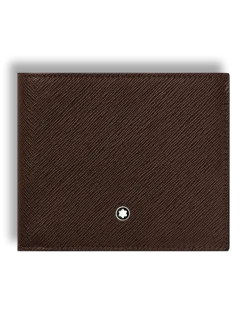 Brieftasche 8 cc aus Sartorial Leder - Ebony colour - Leder - MB223023 - Brieftaschen