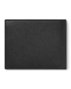 Brieftasche 6 cc aus Sartorial Leder - Schwarz - Leder - MB130315 - Brieftaschen