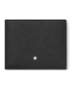 Brieftasche 6 cc aus Sartorial Leder - Schwarz - Leder - MB130315 - Brieftaschen