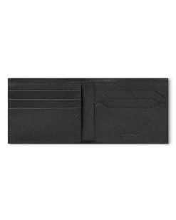 Brieftasche 6 cc aus Sartorial Leder - Schwarz - Leder - MB130315 - Brieftaschen