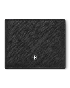 Brieftasche 6 cc aus Sartorial Leder - Schwarz - Leder - MB130315 - Brieftaschen