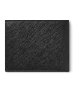 Brieftasche 6 cc aus Sartorial Leder - Schwarz - Leder - MB130315 - Brieftaschen