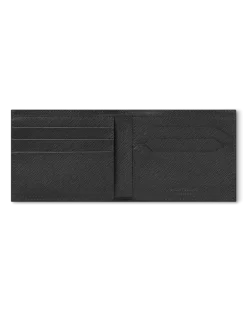 Brieftasche 6 cc aus Sartorial Leder - Schwarz - Leder - MB130315 - Brieftaschen