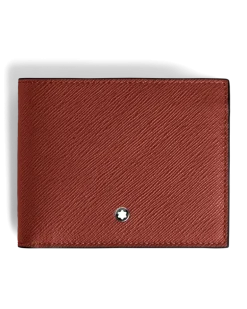 Brieftasche 6 cc aus Sartorial Leder - Red Oak - Leder - MB223011 - Brieftaschen