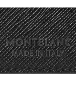 Brieftasche 6 cc mit Geldscheinklammer aus Sartorial Leder - Schwarz - Leder - MB130316 - Brieftaschen
