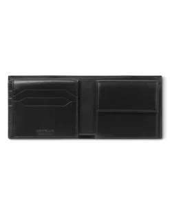 Brieftasche 10 cc mit Münzfach aus Meisterstück Leder - Schwarz - Leder - MB198315 - Münzbörsen