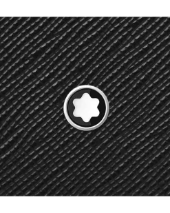Brieftasche 6 cc mit 2 Sichtfächern aus Sartorial Leder - Schwarz - Leder - MB130318 - Brieftaschen