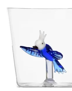 Brille mit Vogeldetail - Weiß
