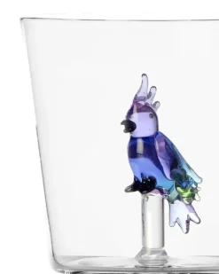 Brille mit Vogeldetail - Weiß