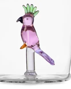 Brille mit Vogeldetail - Weiß