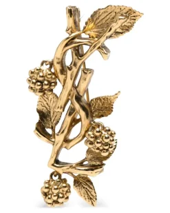 Brosche mit Beerenmotiv - Gold