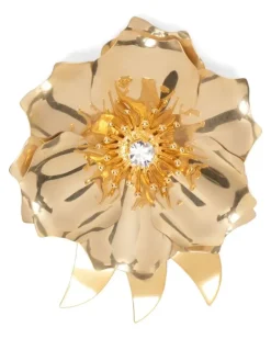 Brosche mit Kristallen - Gold