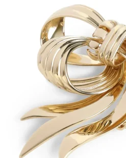 Brosche mit Schleifendetail - Gold
