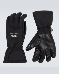3B Sports Icon Skihandschuhe mit Leder Schwarz