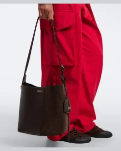 Bucket Bag Bilbao Medium aus Leder Braun
