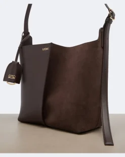 Bucket Bag Bilbao Medium aus Leder Braun