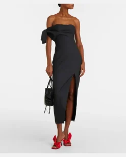 Bucket Bag Snap Mini aus Leder Schwarz