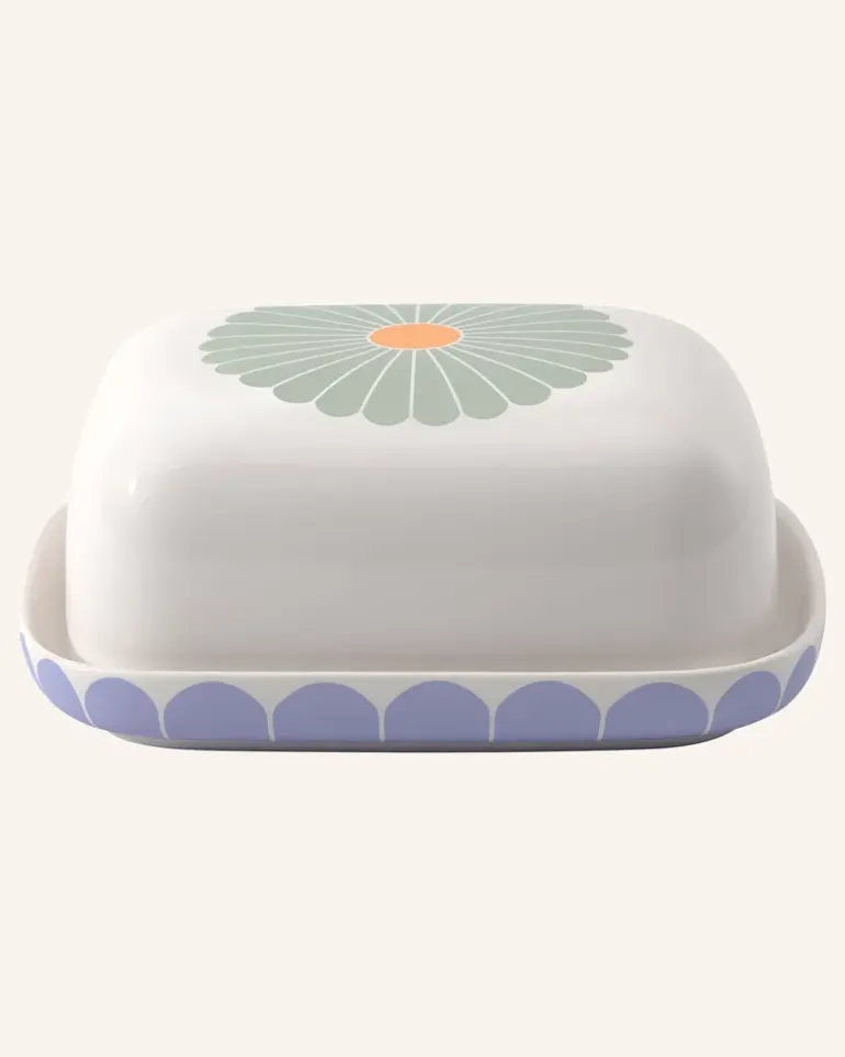 Butterdose Fleur Couleur weiss Gelb