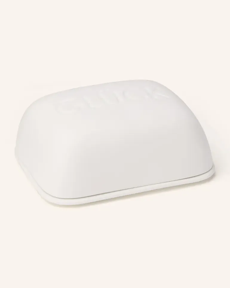 Butterdose Glück weiss