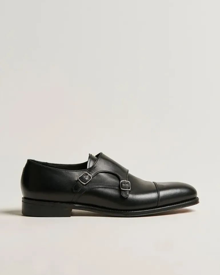 Cannon Monkstrap Black Calf Schwarz
