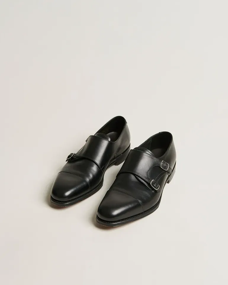 Cannon Monkstrap Black Calf Schwarz