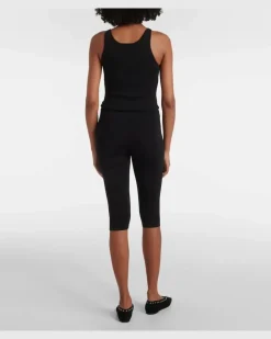 Caprihose aus Jersey Schwarz