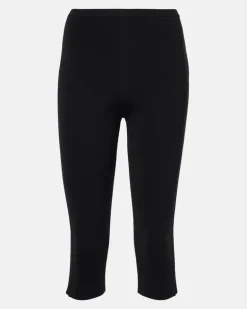 Caprihose aus Jersey Schwarz