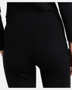 Caprihose aus Strick Schwarz