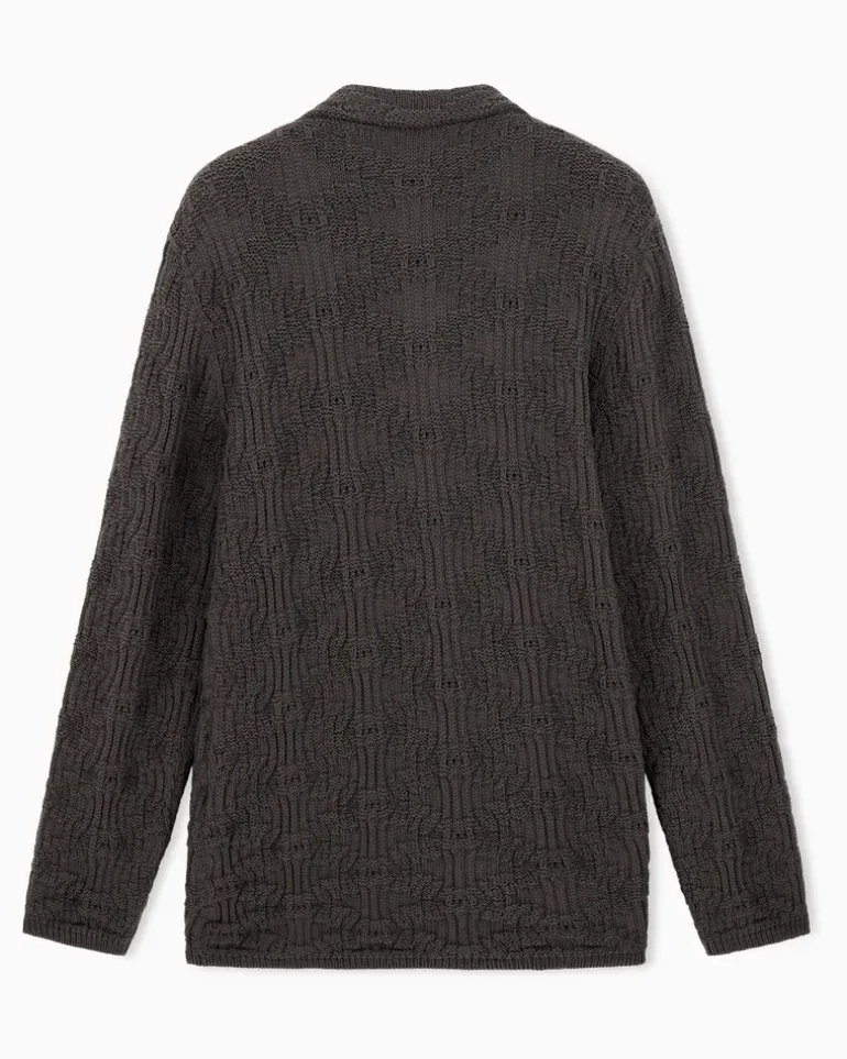 Cardigan aus Baumwollmischung Braun