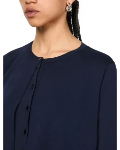 Cardigan aus Wolle Navy