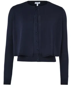 Cardigan aus Wolle Navy