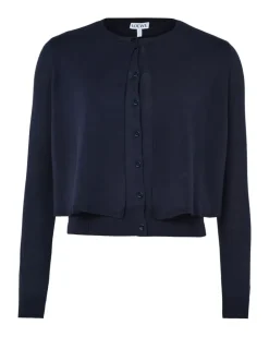 Cardigan aus Wolle Navy