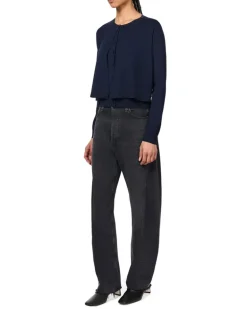 Cardigan aus Wolle Navy