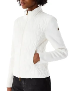 Cardigan mit Reißverschluss und Logo Beige