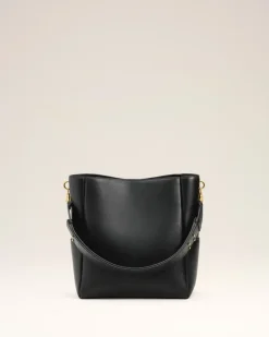 Carrousel Bucket Bag aus schwarzem Glattleder Unisex