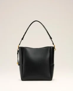Carrousel Bucket Bag aus schwarzem Glattleder Unisex