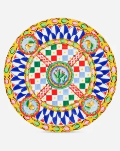 Charger Plate In Fine Porcelain - Platzteller Mehrfarbig