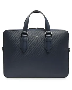 Charlie Laptoptasche mit Monogramm - Blau
