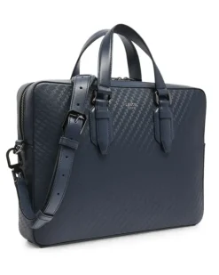 Charlie Laptoptasche mit Monogramm - Blau