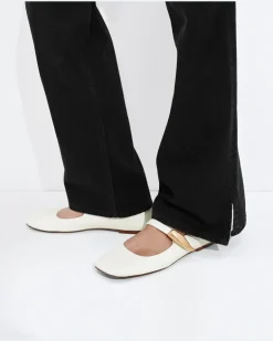 Charlotte Mary-Jane Ballerinas-Weiss - Damen