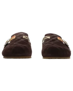 Check Urchin Clogs mit Shearling - Braun